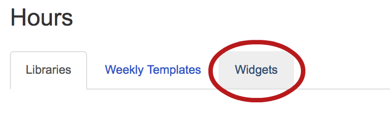 click admin then hours