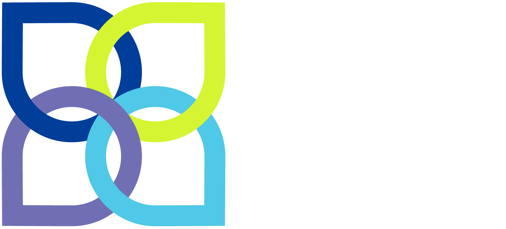 NC LIVE logo, four-color dogwood flower